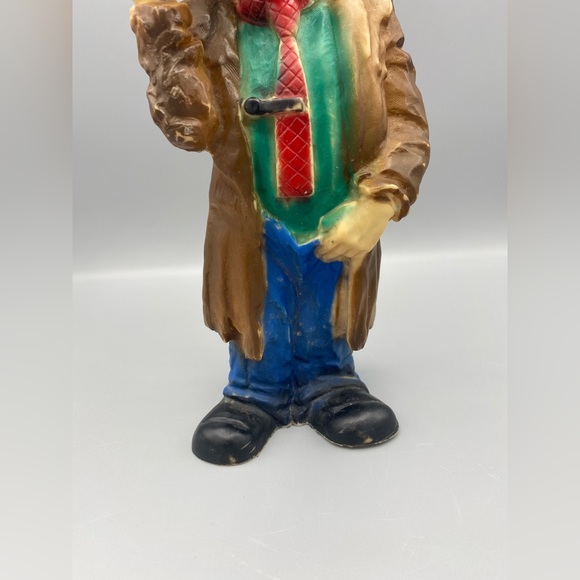 Emmett Kelly Squeak Toy 10” Vintage 1950s Rubber Figurine Clown Doll Preowned - Picture 7 of 8
